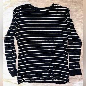 Striped Long-sleeve T-shirt | PacSun | Black | Medium
